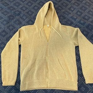 Men’s medium American Apparel fuzzy zip-up sweatshirt